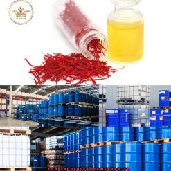 Chiết xuất nhụy hoa nghệ tây được sản xuất trên một dây chuyền công nghệ hiện đại, tồn tại chủ yếu ở dạng lỏng có màu đỏ sậm Chiết xuất nhụy hoa nghệ tây được sản xuất trên một dây chuyền công nghệ hiện đại, tồn tại chủ yếu ở dạng lỏng có màu đỏ sậm