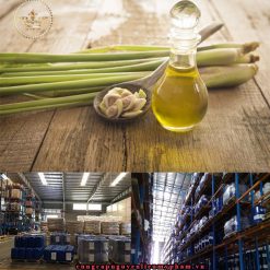 tinh dầu sả chanh được tạo ra từ quá trình chưng cất lá và thân sả để thu được dầu nguyên chất