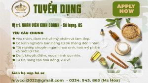 Công Ty TNHH Mỹ Phẩm Dạ Thảo Lan, tuyển dụng nhân viên kinh doanh mảng gia công mỹ phẩm